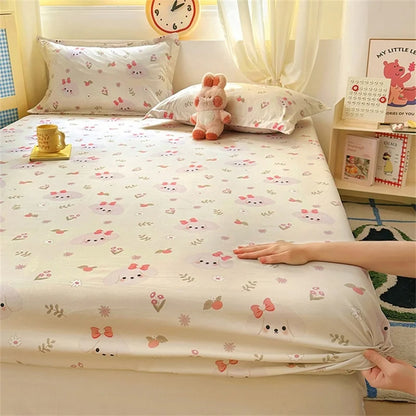 Kawaii Dinosaur Fitted Sheet | Kids Mattress Cover