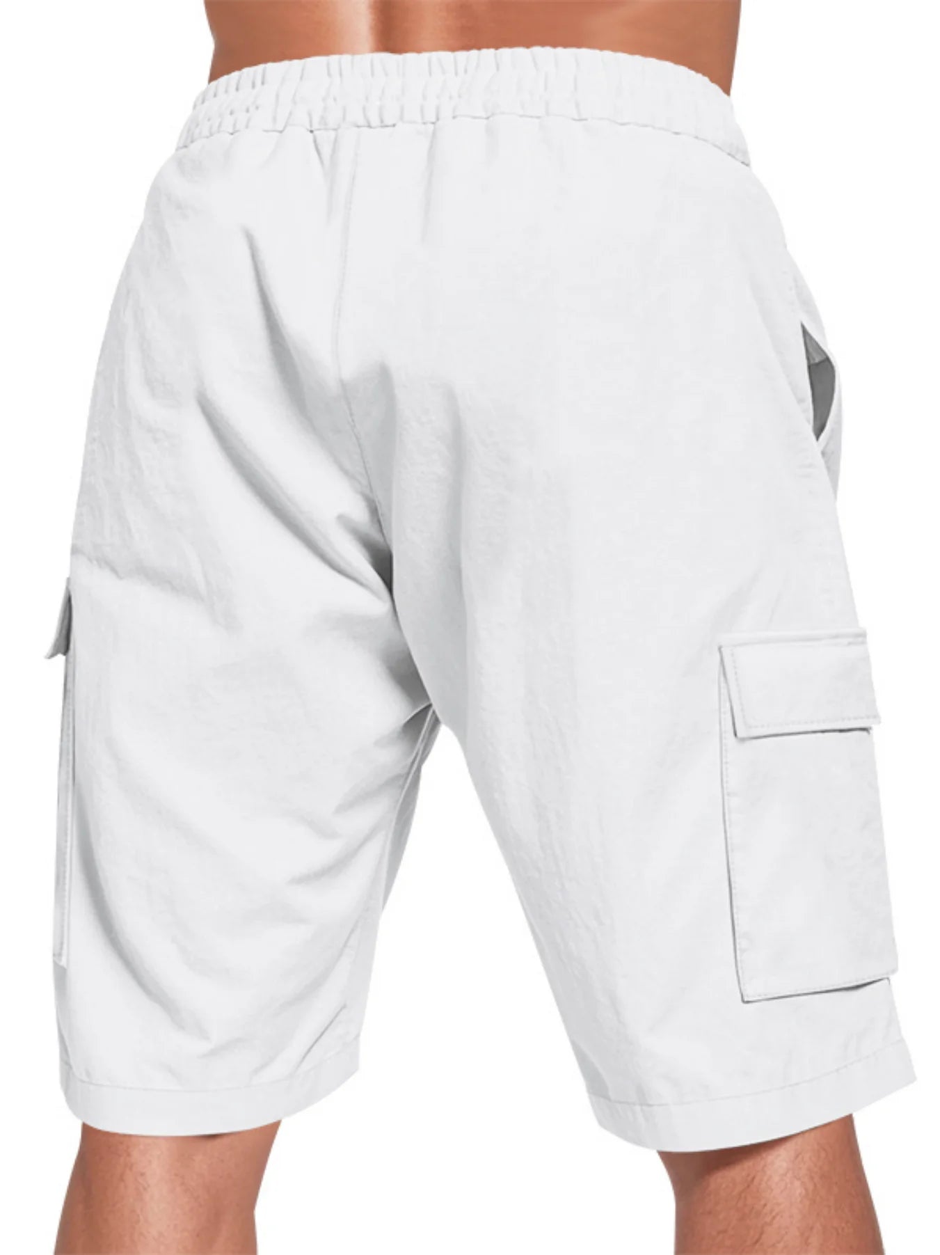 Men's Linen Drawstring Elastic Waist Work Pants — Breathable Casual All-Match Trousers