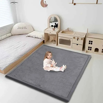 Carpet For Floor 3cm Thick Memory Foam Playpen Mat With Non-slip Bottom For Living Room Soft Velvet Minimalist Carpet Kids Rugs