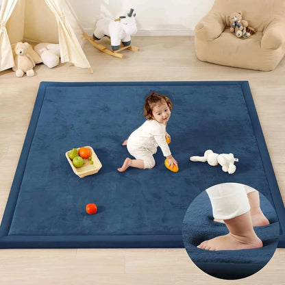 Carpet For Floor 3cm Thick Memory Foam Playpen Mat With Non-slip Bottom For Living Room Soft Velvet Minimalist Carpet Kids Rugs