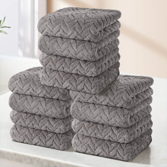 Luxury Towel Set 35x75cm Ultrafine Fiber High Absorbency Quick Dry Towels