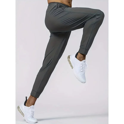 Men's Loose Fit Drawstring Sweatpants — High Elastic Gym, Running & Training Pants