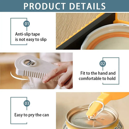 Multifunctional Can Opener & Jar Opener – Beer, Coke, Jam & Beverage Bottle Opener