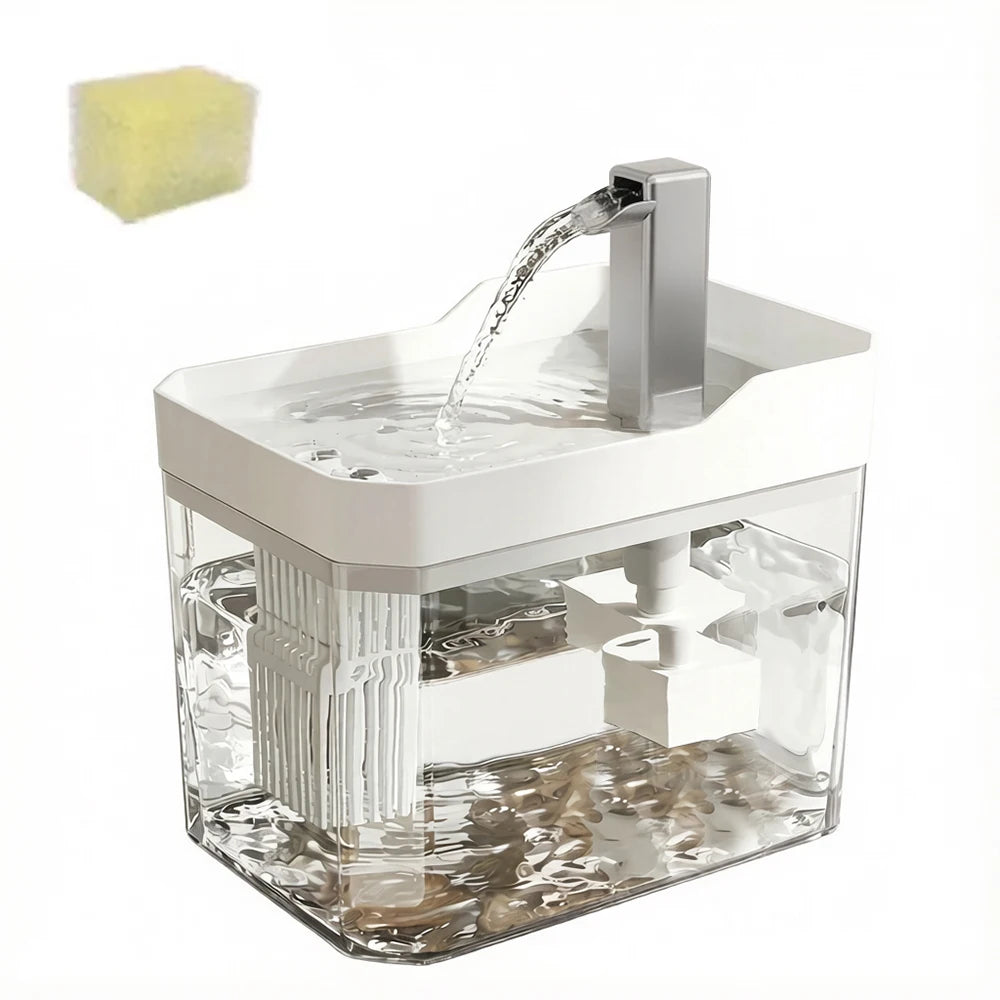Auto-Filter Recirculating Cat Water Fountain
