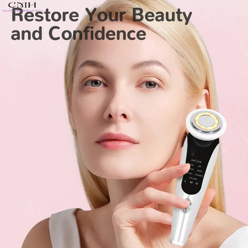 7-in-1 LED Facial Massager with Blackhead Remover