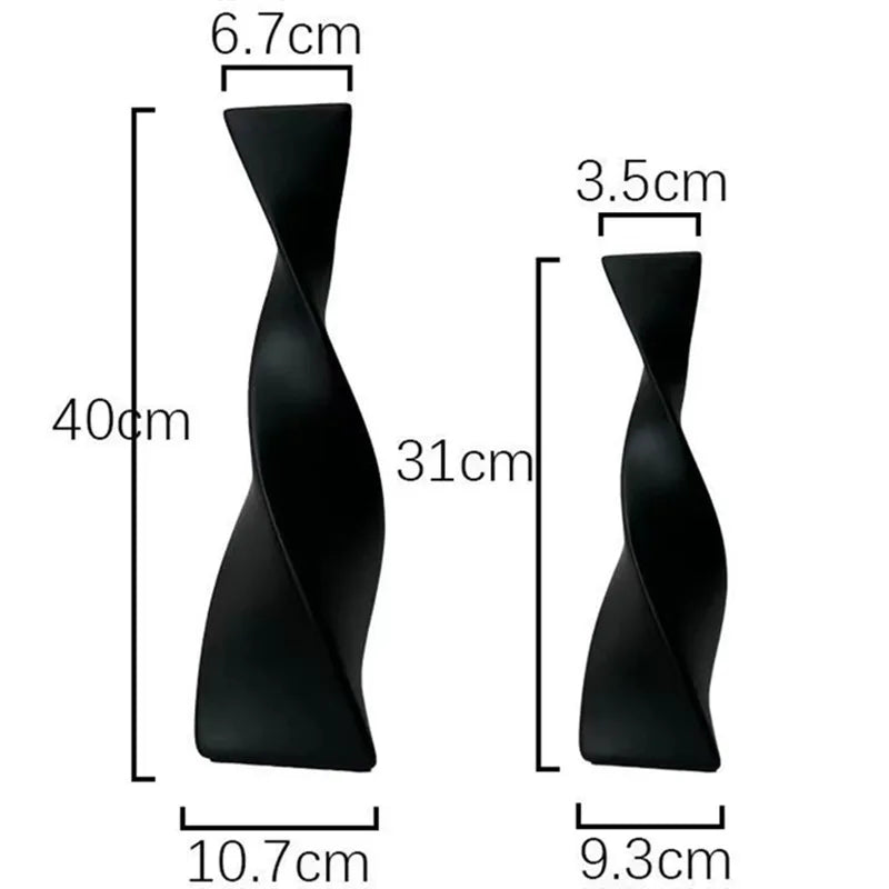Nordic Ceramic Luxury Flower Vase — Minimalist Matte Finish Home Decor Centerpiece