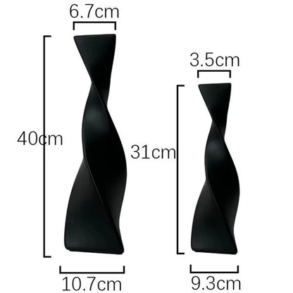Nordic Ceramic Luxury Flower Vase — Minimalist Matte Finish Home Decor Centerpiece