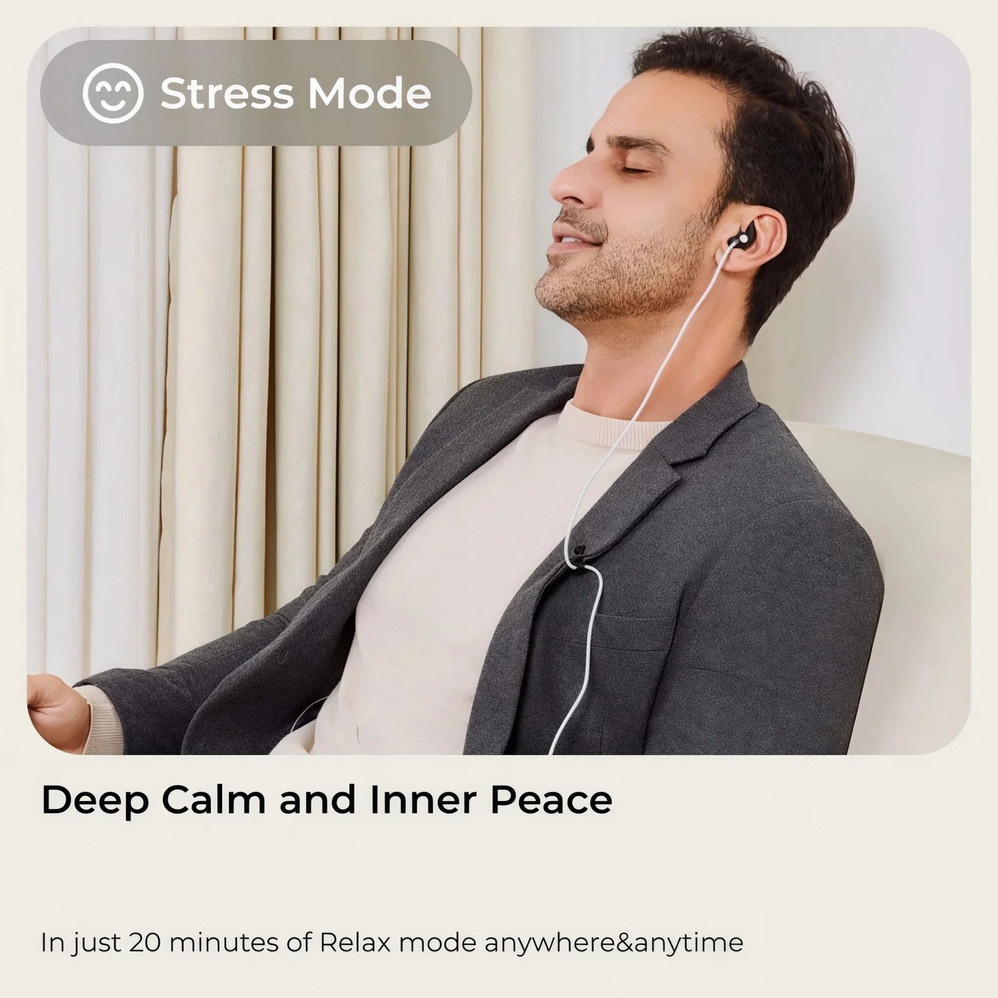 ZenoWell Vita Ear-Worn Vagus Nerve Stimulator – Portable Stress Relief & Wellness Device