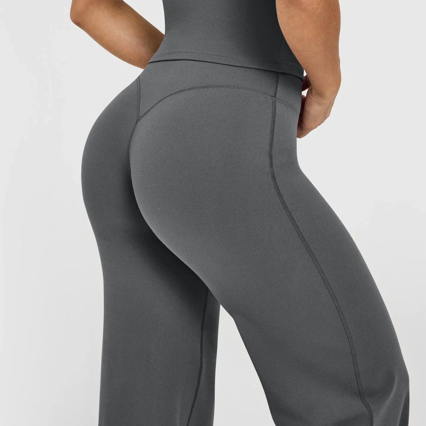Women's High Waist Wide Leg Yoga Pants — Flare Leggings Tummy Control Lounge Pants