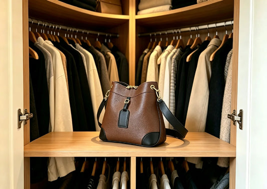 PU Leather Satchel with Outer Zipper Pocket