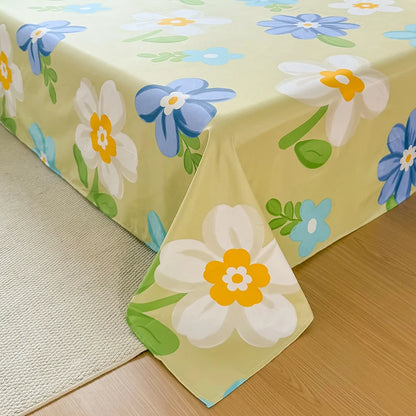 3PCS Bed Flat Sheet WITH pillowcase Bed Plain Solid Color Top Sheets Single/Queen/King Flat Bedsheets Home Bed Linen Sheets