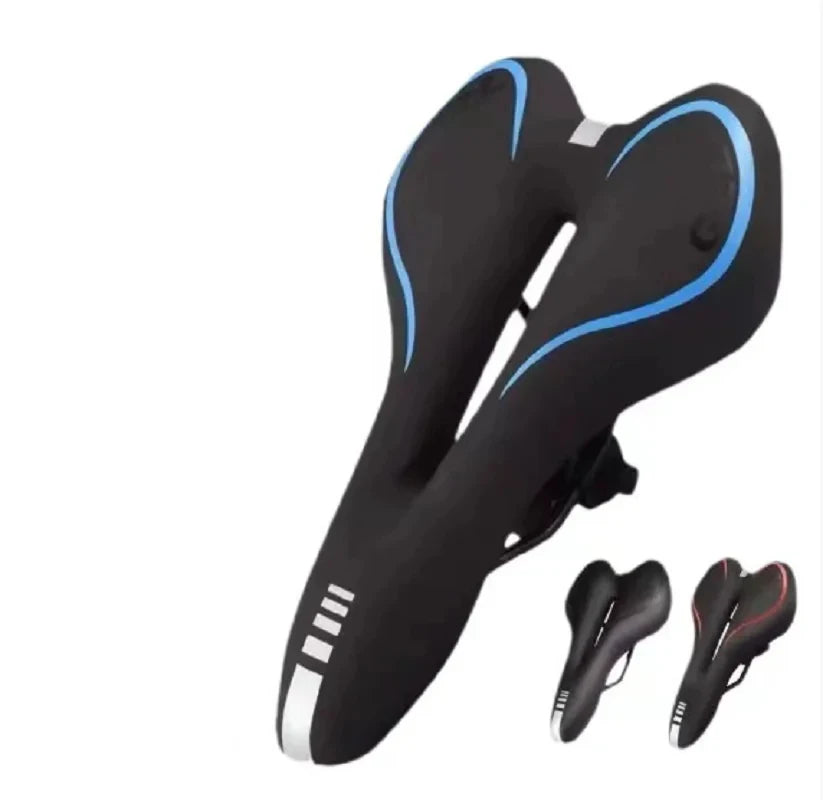 Shockproof Comfort PU Leather Bicycle Saddle Sponge-Filled Time Trial Cycling Seat for Enhanced Riding Experience