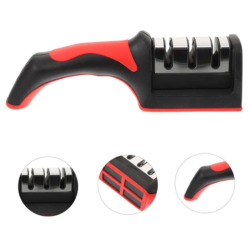 Quick Knife Sharpener with Non-Slip Base for Home and Outdoor Use