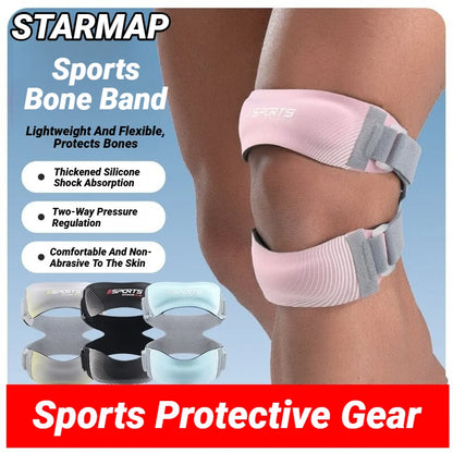 Patella Knee Brace Pro For Meniscus Adjustable Orthopedic Compression Patellar Tendon Support Strap With Pads Pain