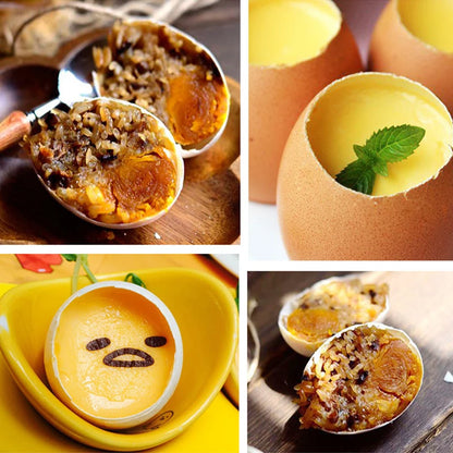 Stainless Steel Egg Topper Cutter – Metal Egg Scissors for Boiled & Raw Eggs