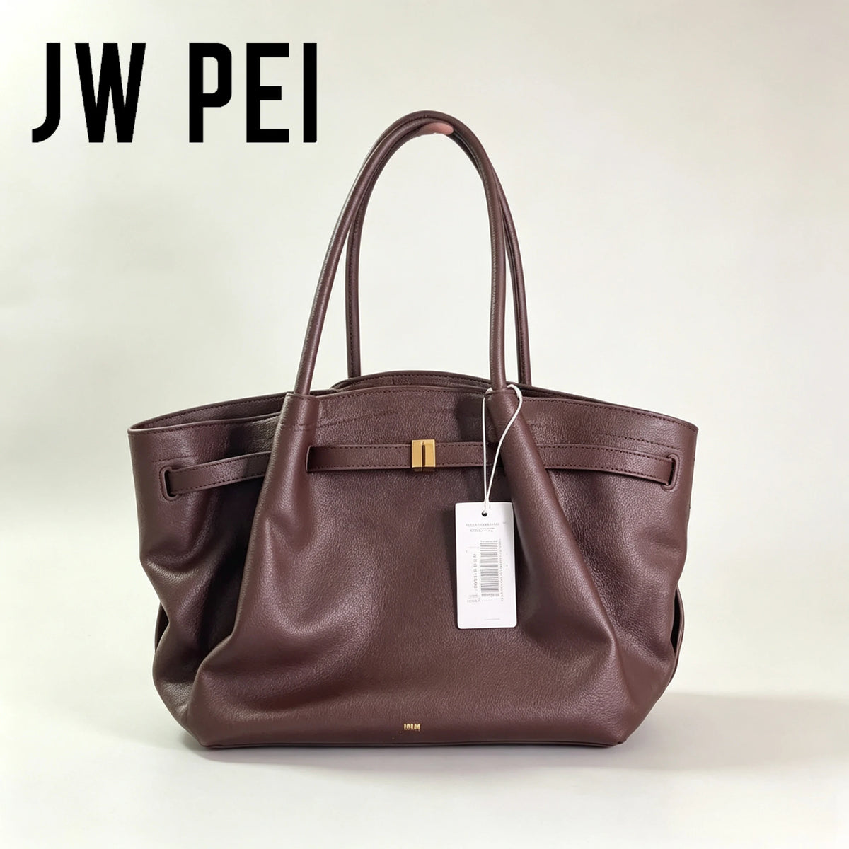 Quiet Luxury Trapeze Tote, Pebbled Vegan Leather