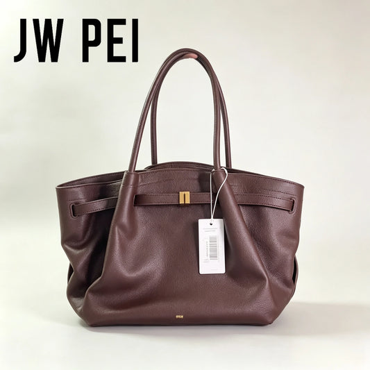 Quiet Luxury Trapeze Tote, Pebbled Vegan Leather