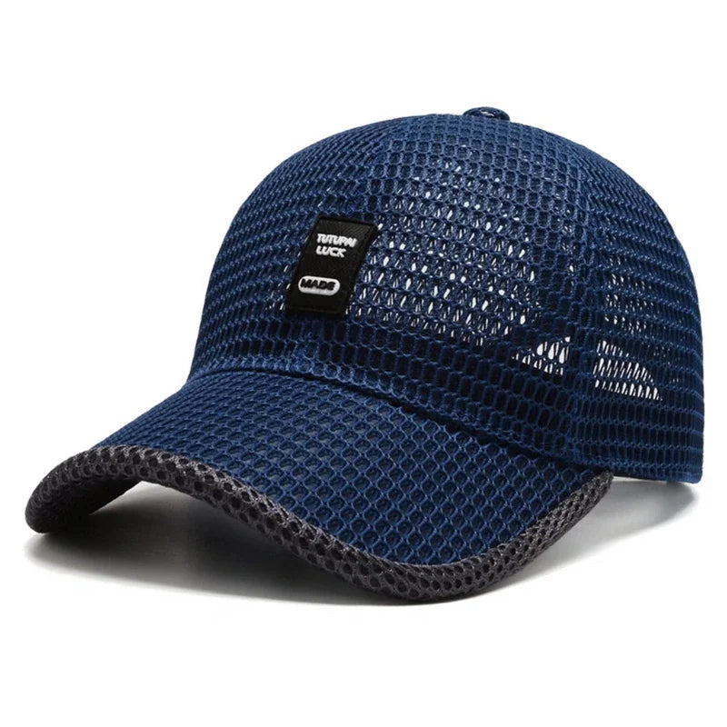 Summer Baseball Cap UV Protection Sun Visors Hat Breathable Mesh Outdoor Hiking Fishing Cap Adjustable Snapback Sun Cap Hat
