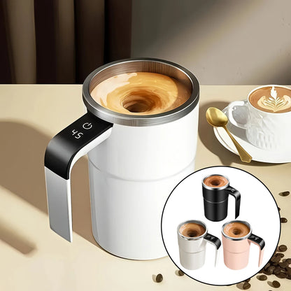 Magnetic Self-Stirring Mug – Portable Mixing Cup for Travel & Car Cup Holders