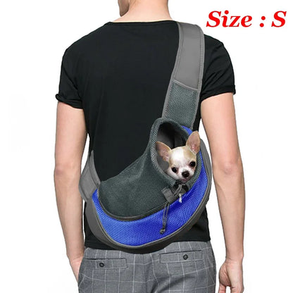 Breathable Mesh Dog Sling Carrier Backpack