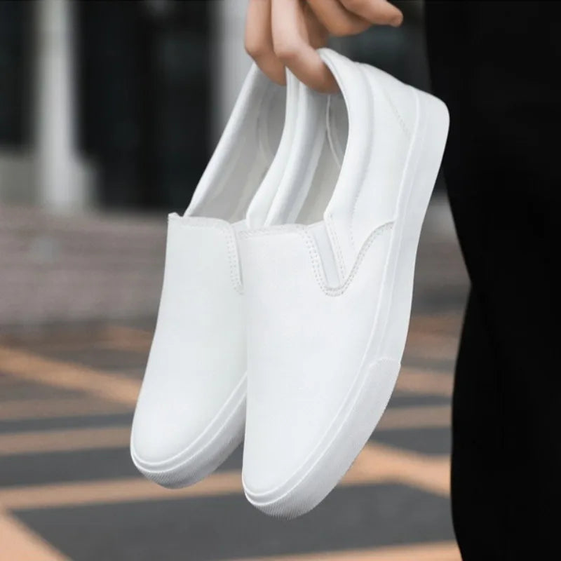 Luxury Man Shoes 2025New Leather Casual Shoe Soft Sole Driving Shoes Mens Small Leather Shoes Comfort Slip-on Loafers Big Size48