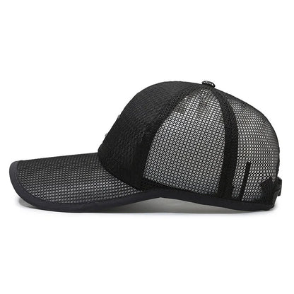 Summer Baseball Cap UV Protection Sun Visors Hat Breathable Mesh Outdoor Hiking Fishing Cap Adjustable Snapback Sun Cap Hat