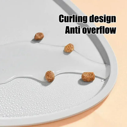 Silicone Pet Food Mat – Waterproof Non-Slip Bowl Mat for Dogs & Cats, BPA-Free Large Size