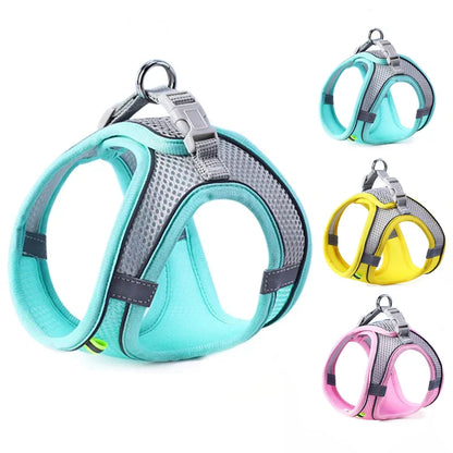 Reflective Breathable Harness Vest for Small & Medium Pets