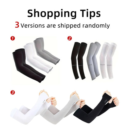 3 Pairs Breathable Sun Protection Sleeves UV Protective Arm Covers Uses for Sports Driving Outdoor Adventures Shield