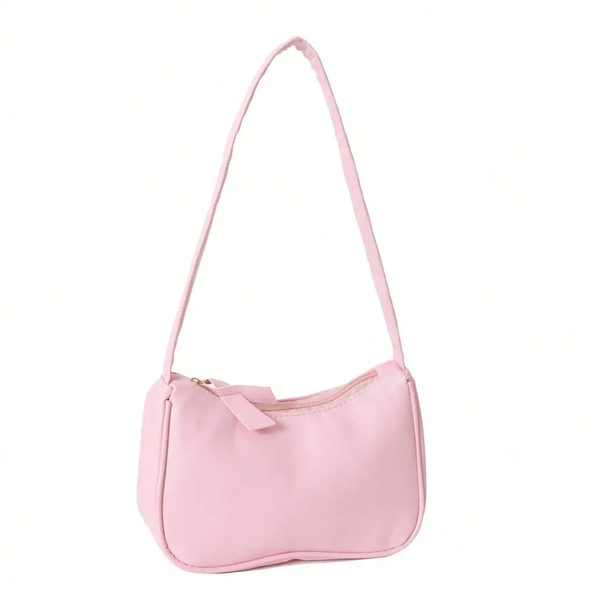 PU Leather Crossbody Purse, Simple Pure Color Design