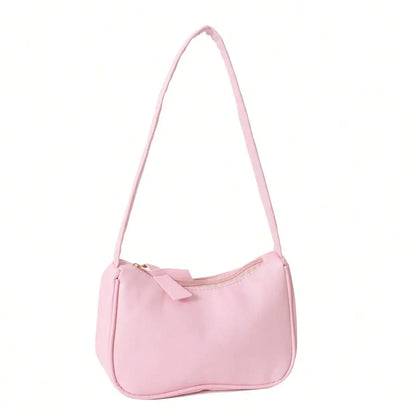 PU Leather Crossbody Purse, Simple Pure Color Design