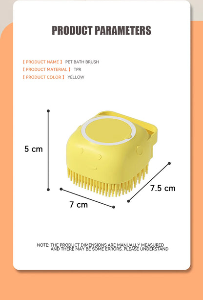 Silicone Bathing Brush with Shampoo Dispenser