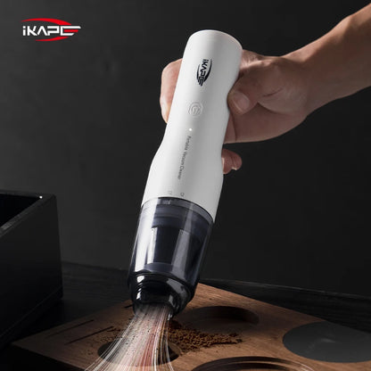 IKAPE Mini Wireless Vacuum Cleaner | Coffee Grounds & Grinder Barista Accessory
