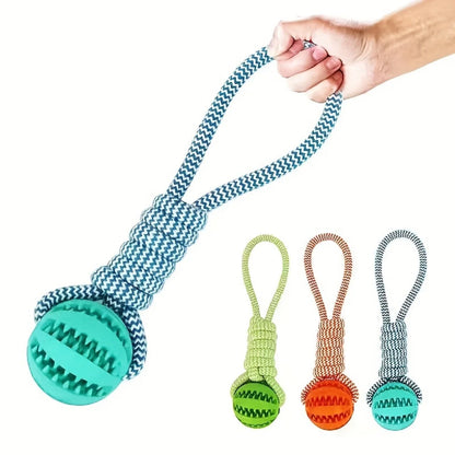 Bite-Resistant Cotton Rope Treat Ball for Dogs
