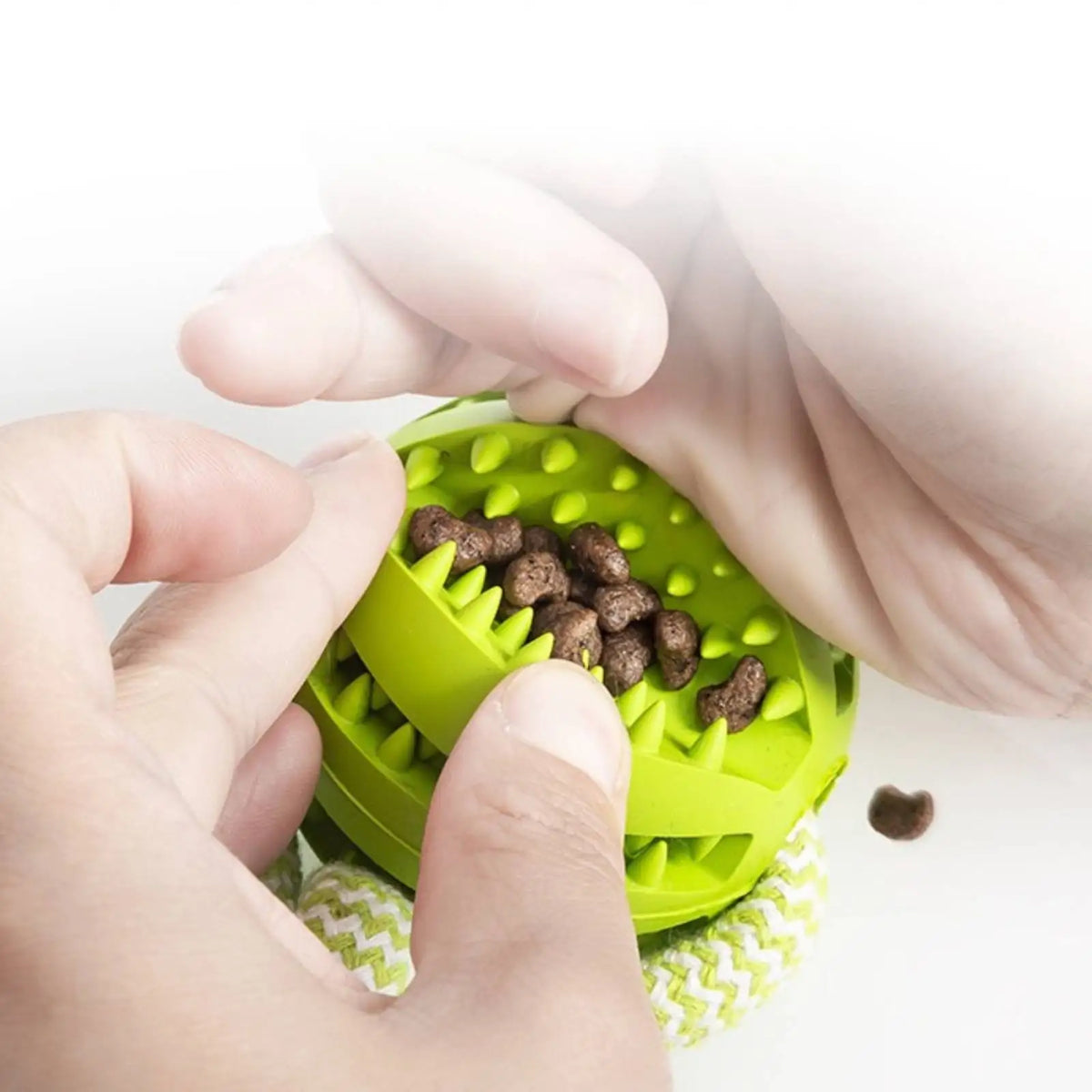 Bite-Resistant Cotton Rope Treat Ball for Dogs