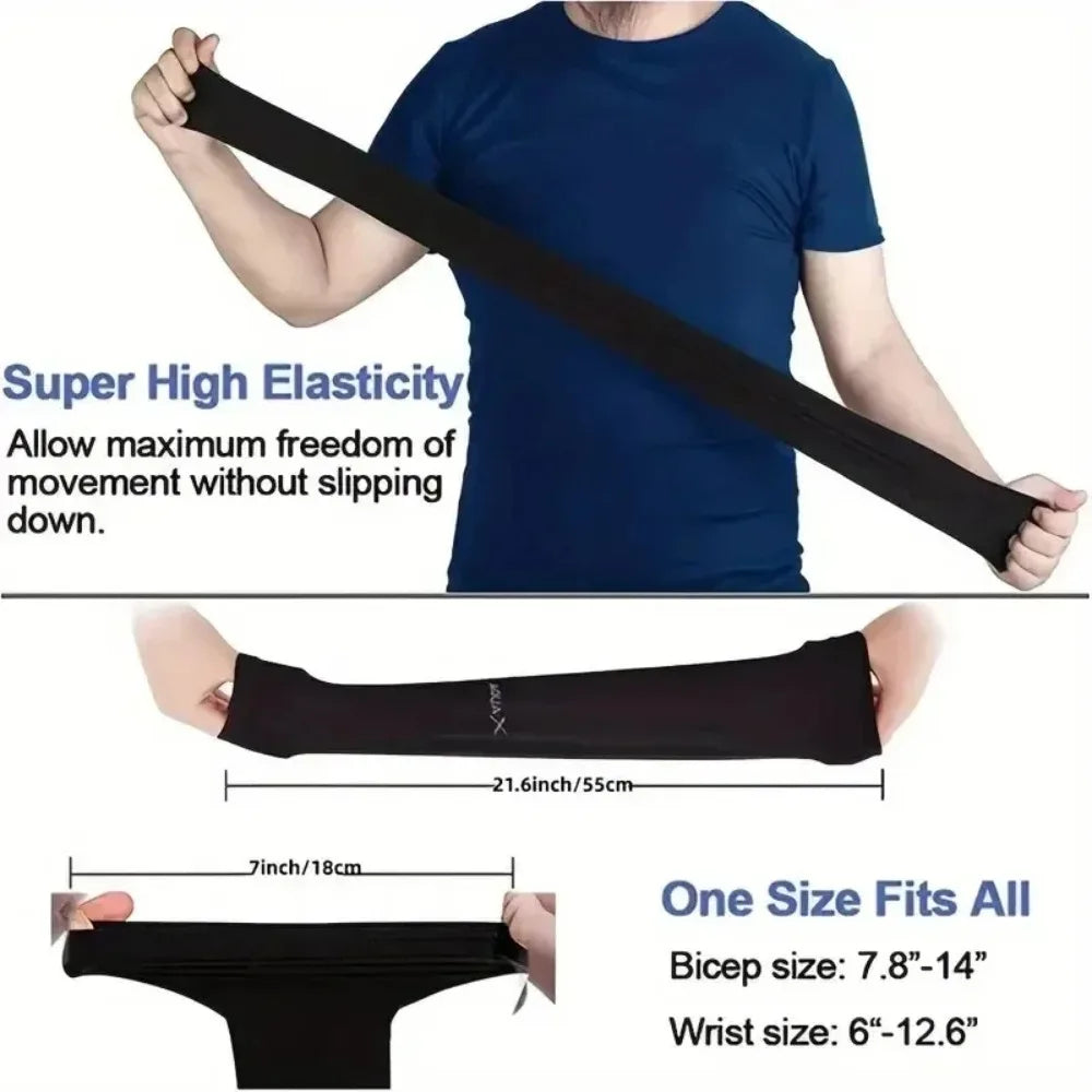 3 Pairs Breathable Sun Protection Sleeves UV Protective Arm Covers Uses for Sports Driving Outdoor Adventures Shield
