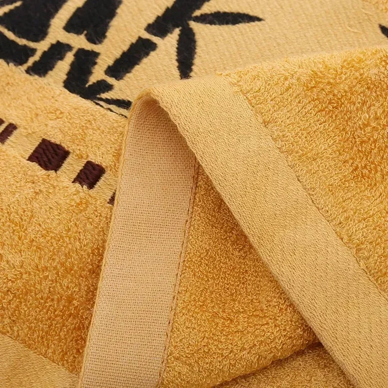 Single Piece Bamboo Fiber Towel, Thickened Quick Dry Absorbent Luxury Soft - Bath Towel