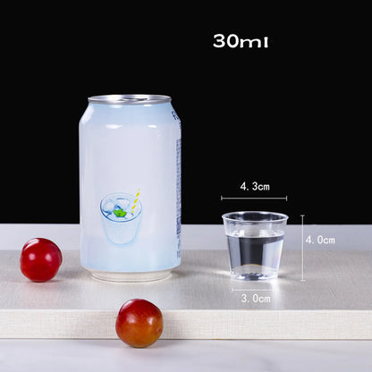 50-300pcs Eco-Friendly Clear Plastic Shot Glasses | Disposable Jelly Cups & Party Tumblers 30ml