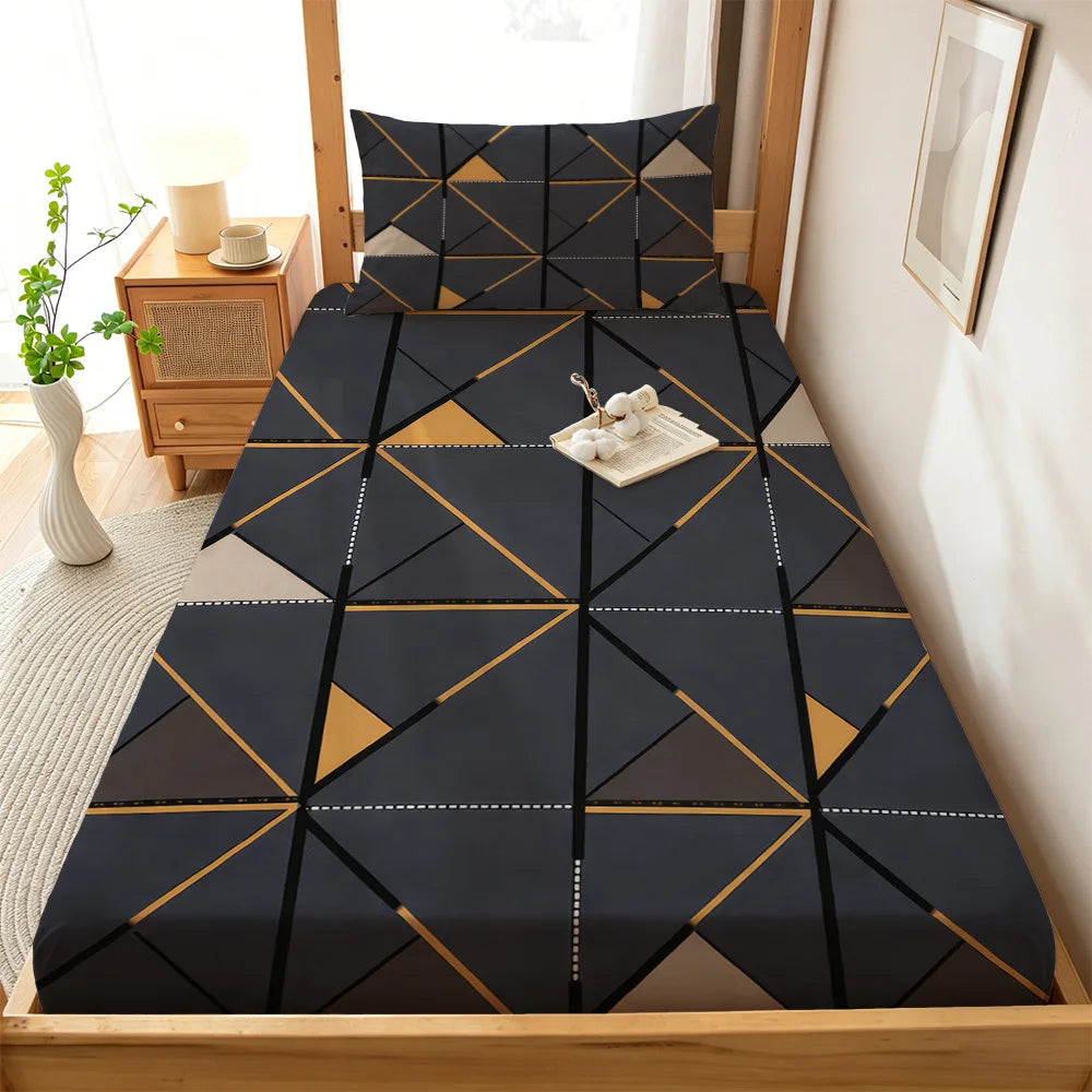 3-Piece Brushed Microfiber Bedding Set, Sheet + 2 Cases
