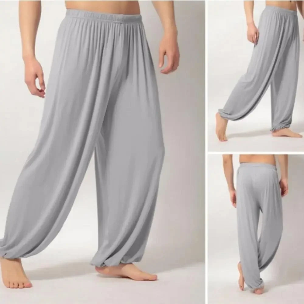 Men's Baggy Harem Yoga Pants — Lightweight Breathable Joggers
