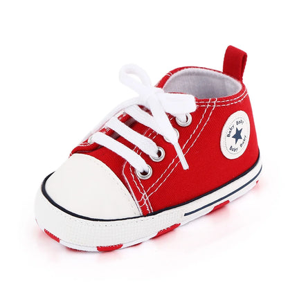 Classic Canvas Sneakers, Soft Sole First Walkers