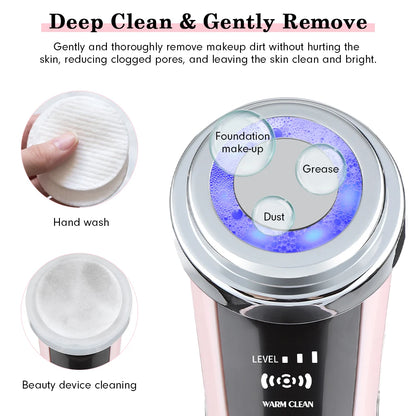 4-in-1 LED Facial Massager – Cleansing & Firming