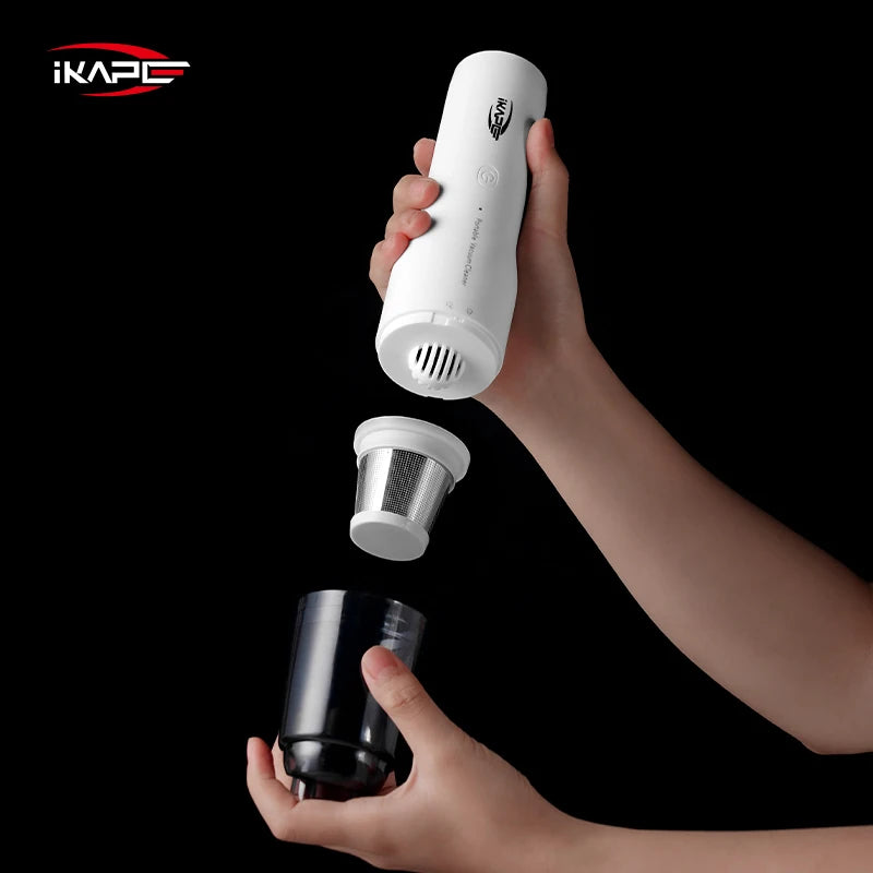 IKAPE Mini Wireless Vacuum Cleaner | Coffee Grounds & Grinder Barista Accessory