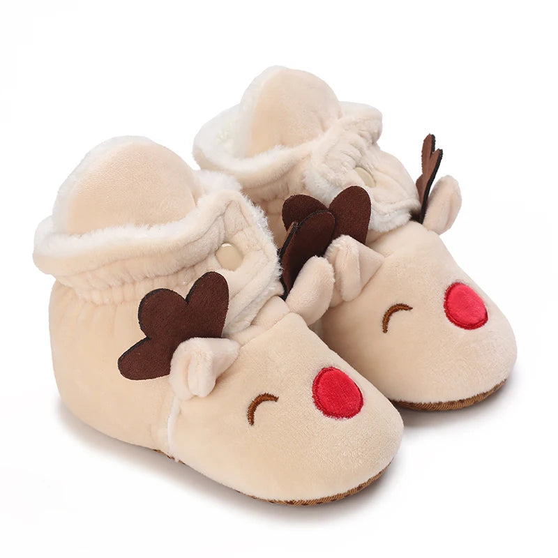 Cartoon Cotton Winter Boots, Soft Sole