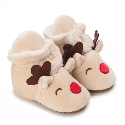 Cartoon Cotton Winter Boots, Soft Sole