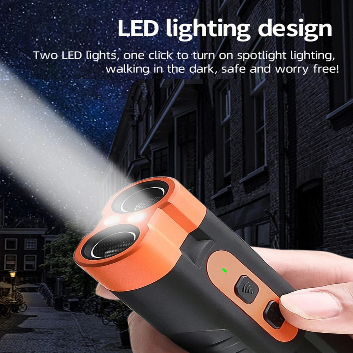 Dual-Head USB Rechargeable Ultrasonic Dog Repeller