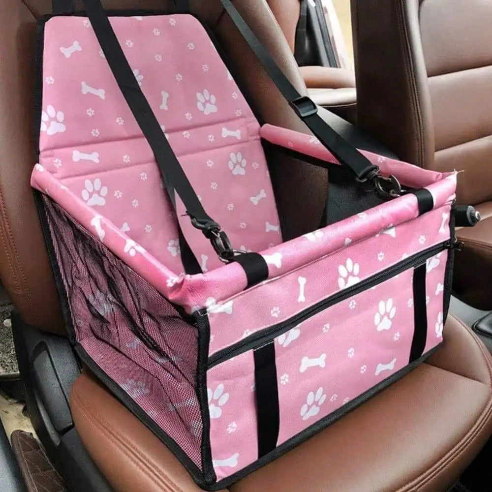 Elevated Dog Booster Car Seat, Adjustable Safety Strap