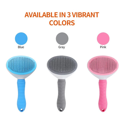 Self-Cleaning Needle Comb for Cats & Dogs