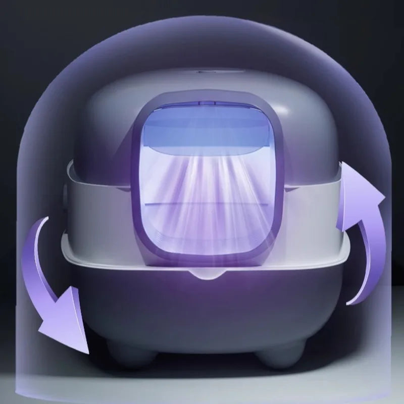 Automatic Self-Cleaning Cat Litter Box XXL — App Controlled, UV Sterilization & Odor Control