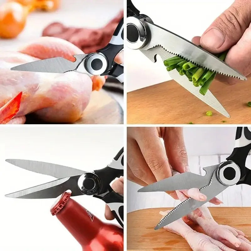 Heavy Duty Poultry Shears and Multi-Task Kitchen Scissors for Cooking Prep